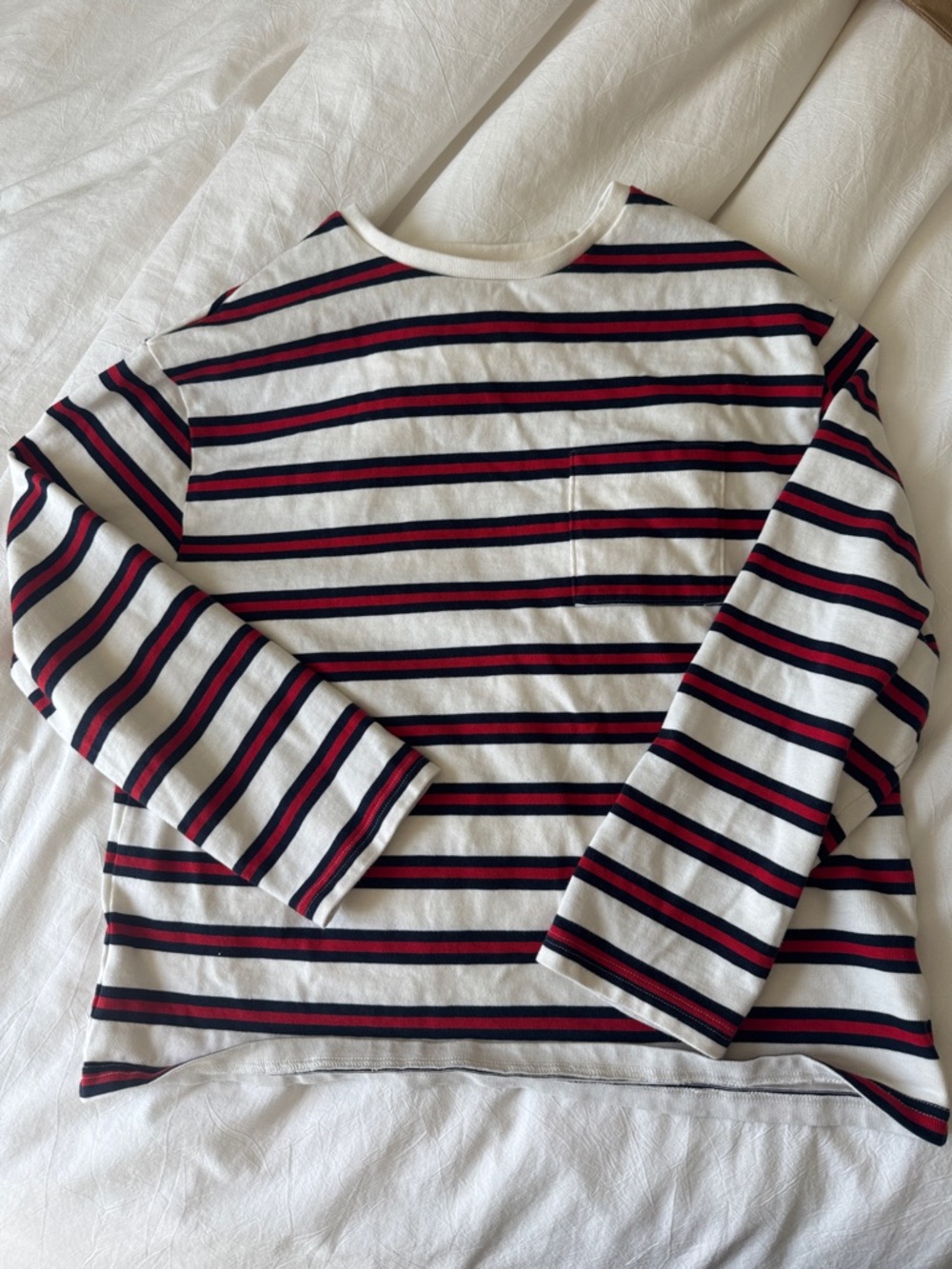 Aritzia TNA Stripe Pocket Long Sleeve